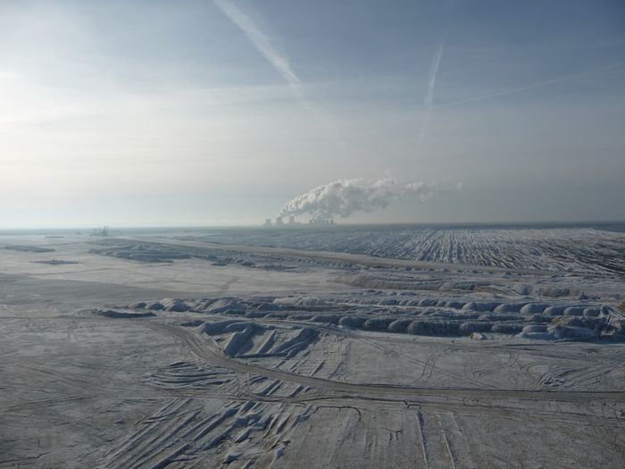 Panorama-Foto des Tagebau Nochten