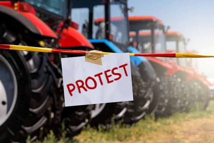 Bauern- und Handwerkerprotesten