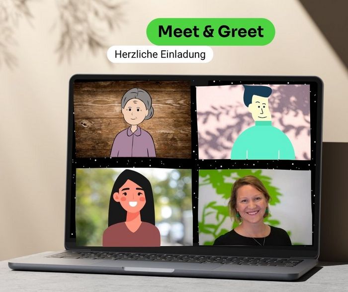 Bild von Screen mit Zoom-Meeting