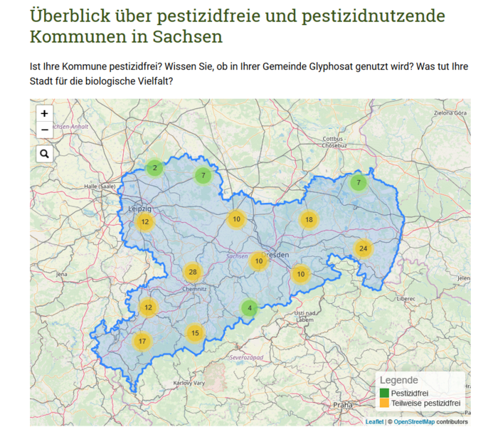 Grafik zu Pestiziden in Sachsen 